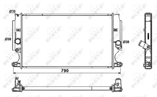 Kühler, Motorkühlung NRF 53181 Bild Kühler, Motorkühlung NRF 53181