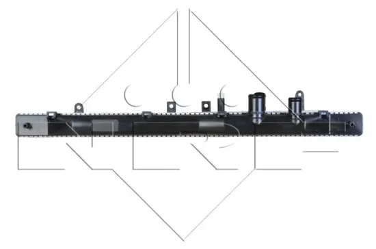 Kühler, Motorkühlung NRF 53186 Bild Kühler, Motorkühlung NRF 53186