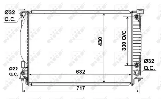 Kühler, Motorkühlung NRF 53190 Bild Kühler, Motorkühlung NRF 53190