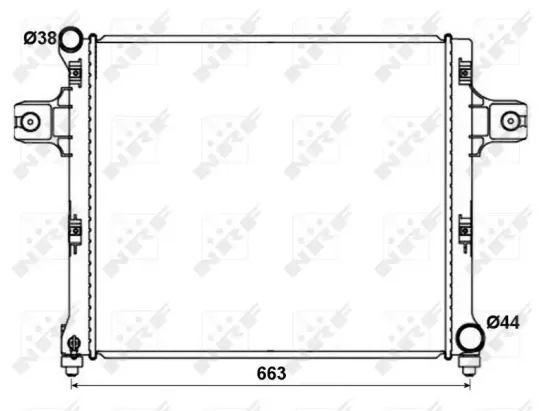 Kühler, Motorkühlung NRF 53191 Bild Kühler, Motorkühlung NRF 53191
