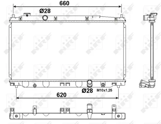 Kühler, Motorkühlung NRF 53194 Bild Kühler, Motorkühlung NRF 53194