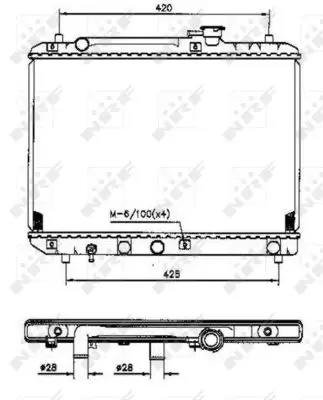 Kühler, Motorkühlung NRF 53207 Bild Kühler, Motorkühlung NRF 53207