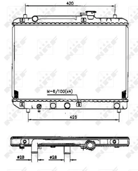 Kühler, Motorkühlung NRF 53207