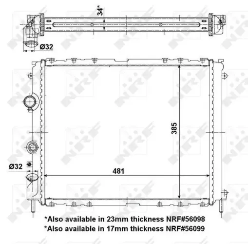 Kühler, Motorkühlung NRF 53209 Bild Kühler, Motorkühlung NRF 53209