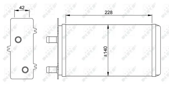 Wärmetauscher, Innenraumheizung NRF 53214 Bild Wärmetauscher, Innenraumheizung NRF 53214
