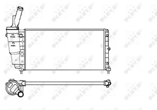 Kühler, Motorkühlung NRF 53226 Bild Kühler, Motorkühlung NRF 53226
