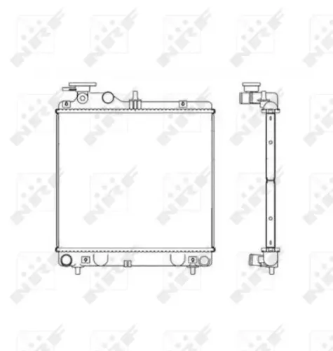Kühler, Motorkühlung NRF 53257 Bild Kühler, Motorkühlung NRF 53257