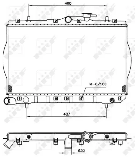Kühler, Motorkühlung NRF 53260 Bild Kühler, Motorkühlung NRF 53260