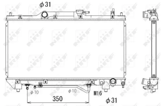 Kühler, Motorkühlung NRF 53264 Bild Kühler, Motorkühlung NRF 53264