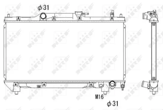 Kühler, Motorkühlung NRF 53267 Bild Kühler, Motorkühlung NRF 53267