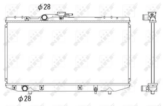 Kühler, Motorkühlung NRF 53269 Bild Kühler, Motorkühlung NRF 53269