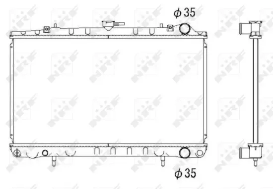 Kühler, Motorkühlung NRF 53271 Bild Kühler, Motorkühlung NRF 53271