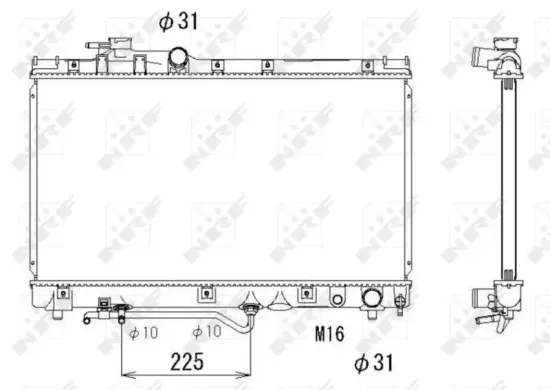 Kühler, Motorkühlung NRF 53272 Bild Kühler, Motorkühlung NRF 53272