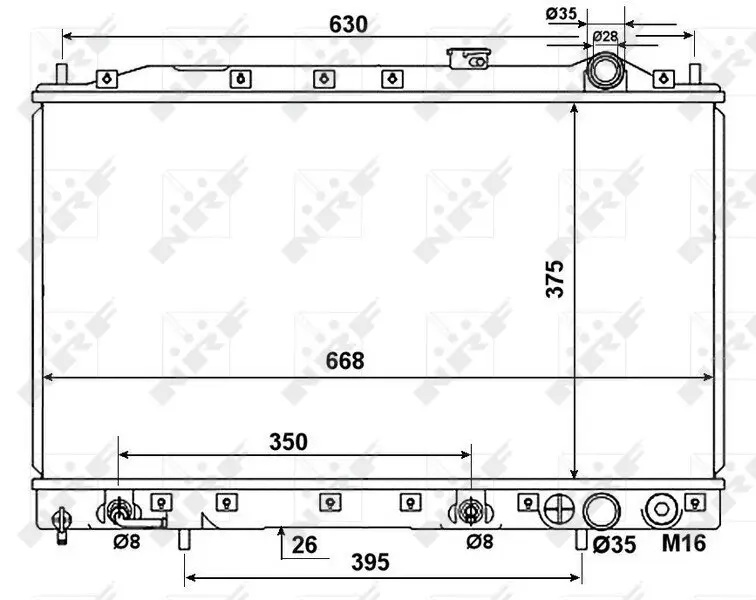Kühler, Motorkühlung NRF 53274