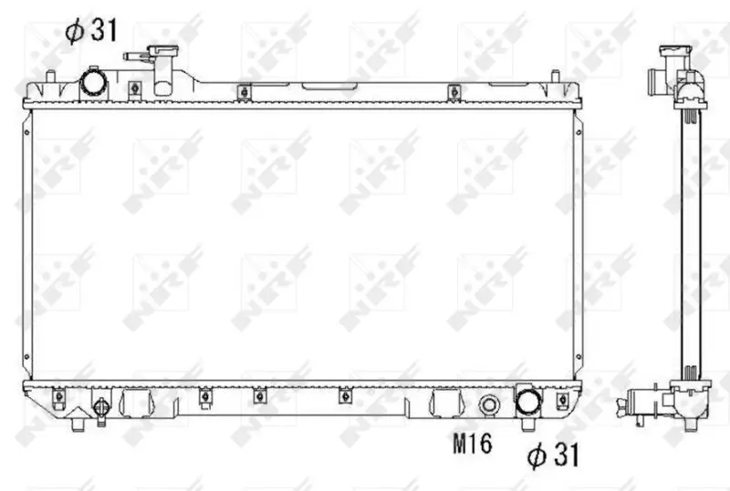 Kühler, Motorkühlung NRF 53275