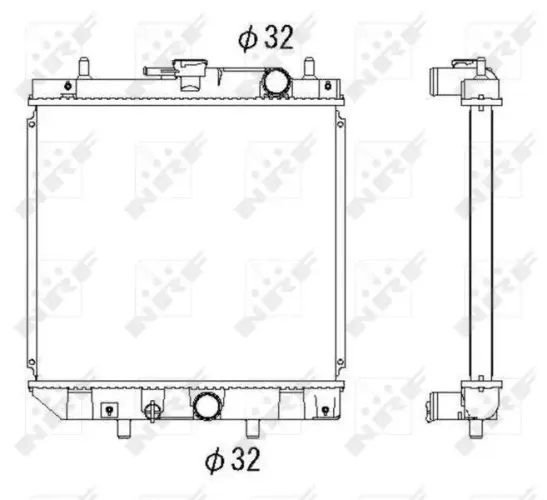 Kühler, Motorkühlung NRF 53276 Bild Kühler, Motorkühlung NRF 53276