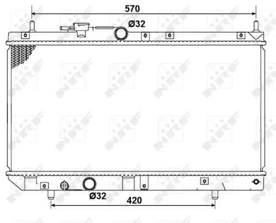 Kühler, Motorkühlung NRF 53277 Bild Kühler, Motorkühlung NRF 53277