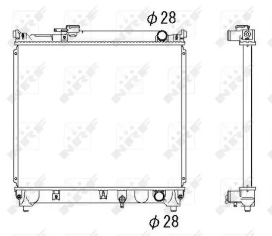 Kühler, Motorkühlung NRF 53279 Bild Kühler, Motorkühlung NRF 53279