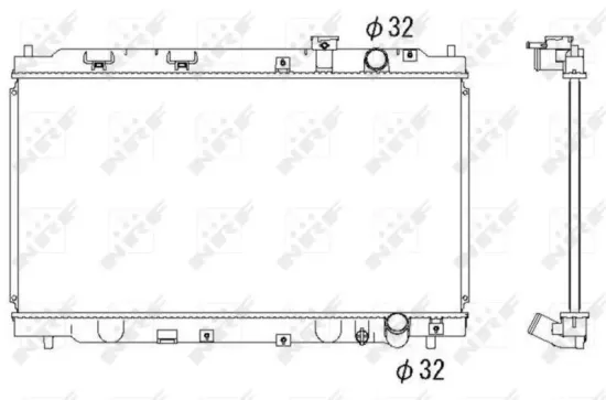 Kühler, Motorkühlung NRF 53284 Bild Kühler, Motorkühlung NRF 53284