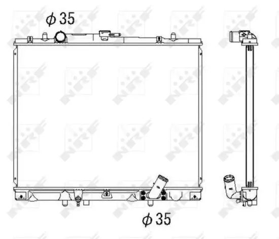 Kühler, Motorkühlung NRF 53285 Bild Kühler, Motorkühlung NRF 53285