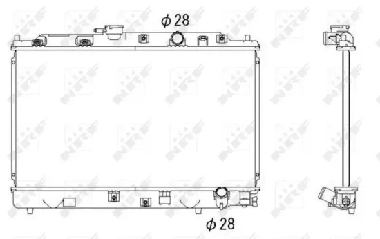 Kühler, Motorkühlung NRF 53286 Bild Kühler, Motorkühlung NRF 53286