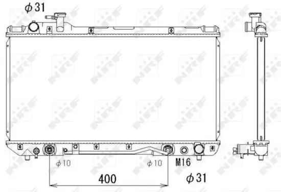 Kühler, Motorkühlung NRF 53288 Bild Kühler, Motorkühlung NRF 53288
