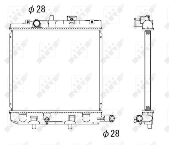 Kühler, Motorkühlung NRF 53291 Bild Kühler, Motorkühlung NRF 53291