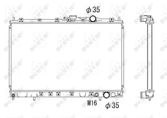 Kühler, Motorkühlung NRF 53301 Bild Kühler, Motorkühlung NRF 53301