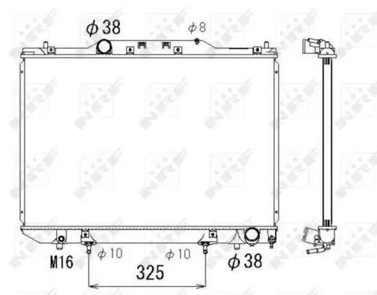 Kühler, Motorkühlung NRF 53319 Bild Kühler, Motorkühlung NRF 53319