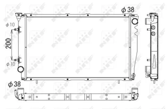Kühler, Motorkühlung NRF 53326 Bild Kühler, Motorkühlung NRF 53326