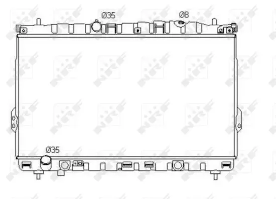 Kühler, Motorkühlung NRF 53353 Bild Kühler, Motorkühlung NRF 53353