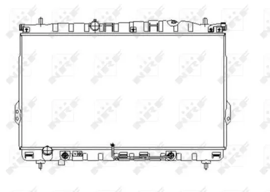 Kühler, Motorkühlung NRF 53354 Bild Kühler, Motorkühlung NRF 53354