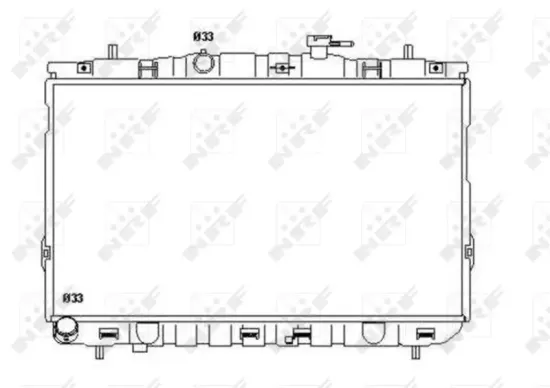 Kühler, Motorkühlung NRF 53355 Bild Kühler, Motorkühlung NRF 53355