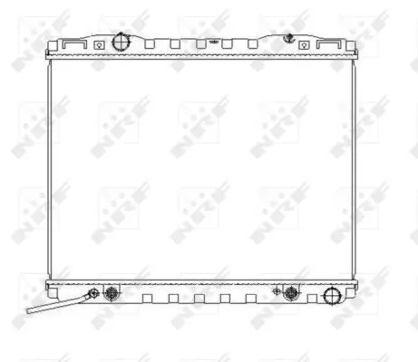 Kühler, Motorkühlung NRF 53366 Bild Kühler, Motorkühlung NRF 53366
