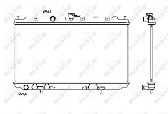 Kühler, Motorkühlung NRF 53387 Bild Kühler, Motorkühlung NRF 53387