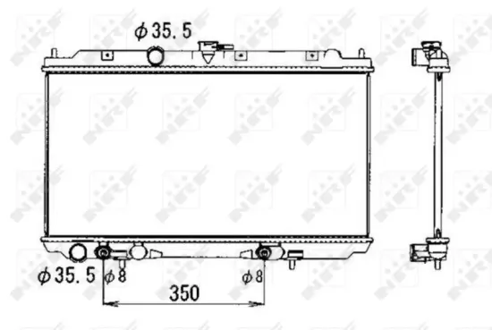 Kühler, Motorkühlung NRF 53389 Bild Kühler, Motorkühlung NRF 53389