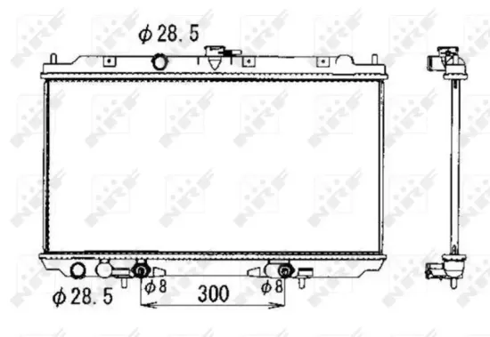 Kühler, Motorkühlung NRF 53390 Bild Kühler, Motorkühlung NRF 53390