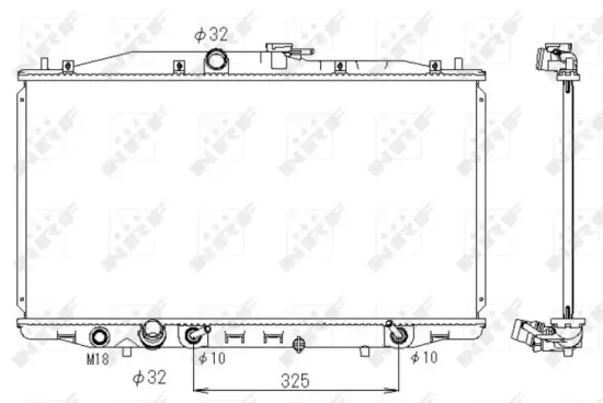 Kühler, Motorkühlung NRF 53391 Bild Kühler, Motorkühlung NRF 53391