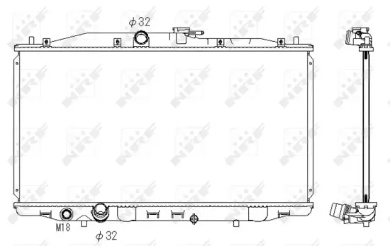Kühler, Motorkühlung NRF 53392 Bild Kühler, Motorkühlung NRF 53392