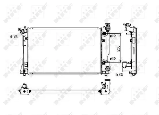 Kühler, Motorkühlung NRF 53395 Bild Kühler, Motorkühlung NRF 53395