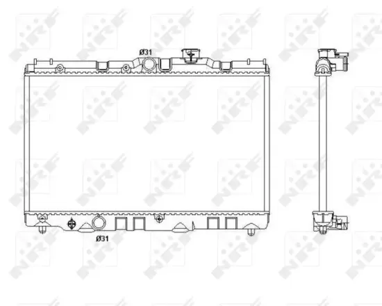 Kühler, Motorkühlung NRF 53399 Bild Kühler, Motorkühlung NRF 53399