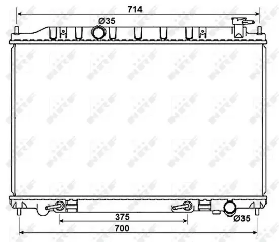 Kühler, Motorkühlung NRF 53407 Bild Kühler, Motorkühlung NRF 53407