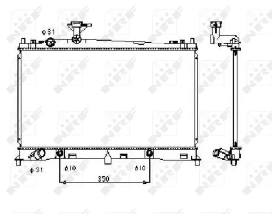 Kühler, Motorkühlung NRF 53410 Bild Kühler, Motorkühlung NRF 53410