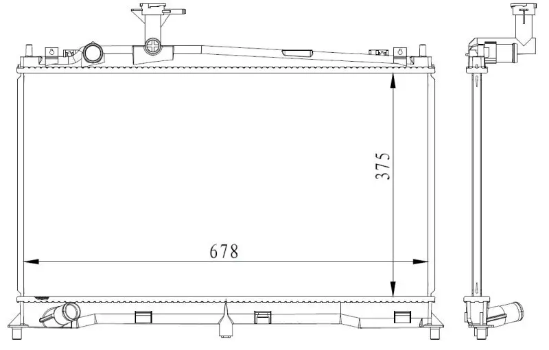 Kühler, Motorkühlung NRF 53411