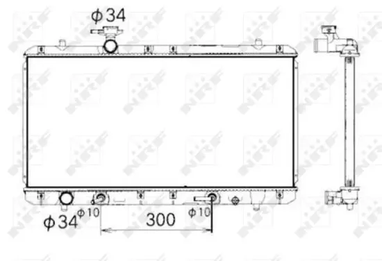 Kühler, Motorkühlung NRF 53429 Bild Kühler, Motorkühlung NRF 53429