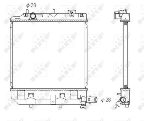 Kühler, Motorkühlung NRF 53433 Bild Kühler, Motorkühlung NRF 53433