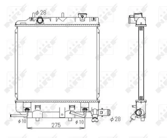 Kühler, Motorkühlung NRF 53434 Bild Kühler, Motorkühlung NRF 53434