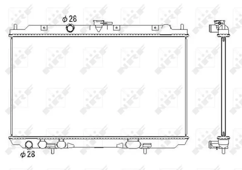 Kühler, Motorkühlung NRF 53435