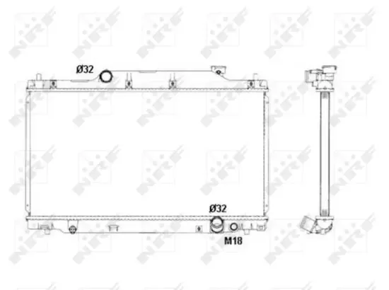 Kühler, Motorkühlung NRF 53439 Bild Kühler, Motorkühlung NRF 53439