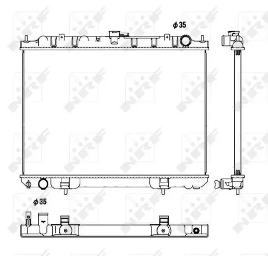 Kühler, Motorkühlung NRF 53450 Bild Kühler, Motorkühlung NRF 53450